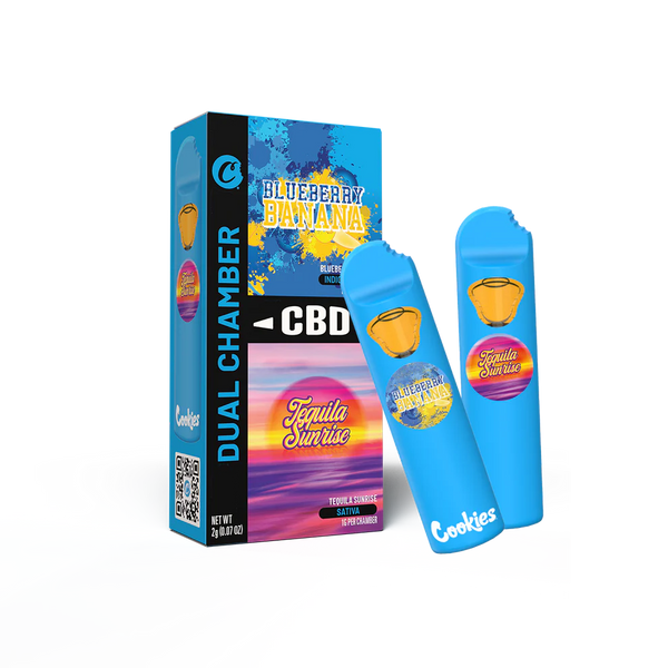 VAPE DUAL CHAMBER BLUEBERRY BANANA & TEQUILA SUNRISE